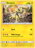 Zeraora 52/181 English Pokémon card from Team Up (2019)
