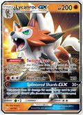 Lycanroc-GX 82/181 English Pokémon card from Team Up (2019)