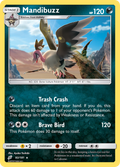Mandibuzz 93/181 English Pokémon card from Team Up (2019)
