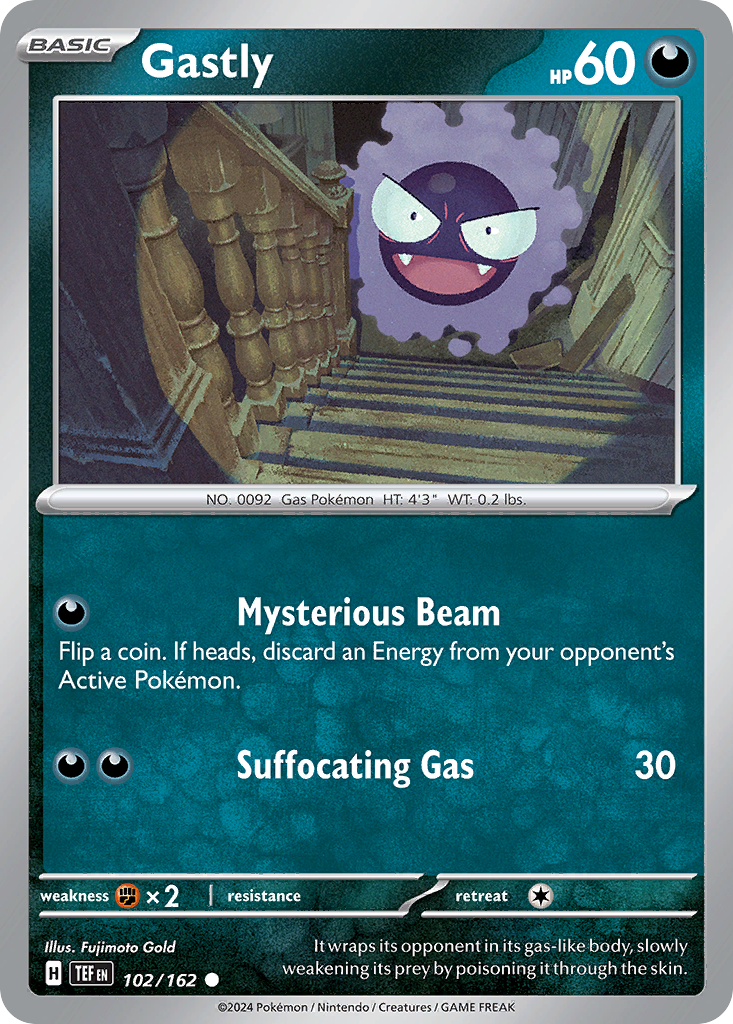 Gastly 102/162 — English Pokémon Temporal Forces (2024)