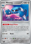 Metang 114/162 — English Pokémon Temporal Forces (2024)
