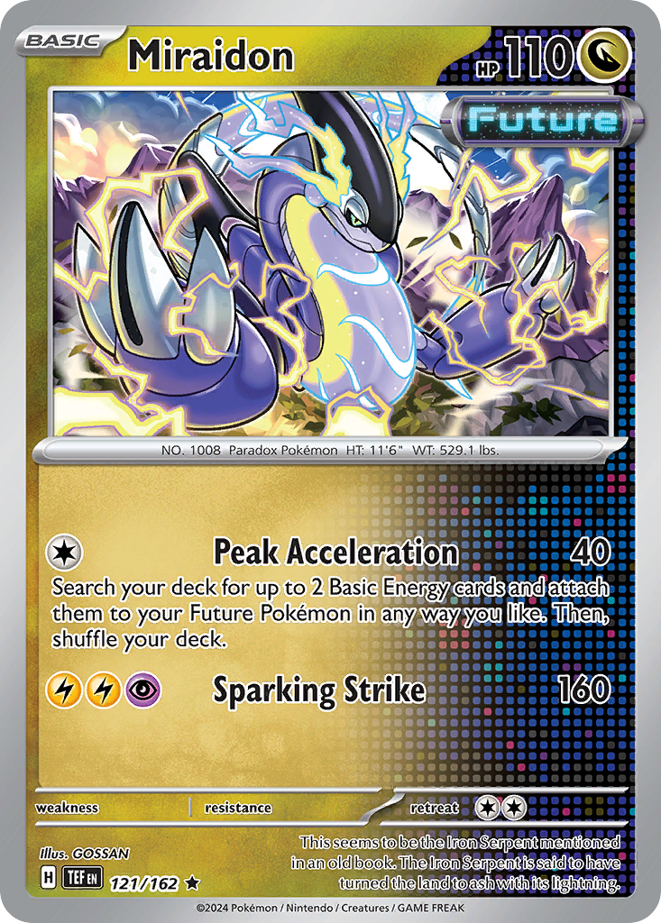 Miraidon 121/162 — English Pokémon Temporal Forces (2024)