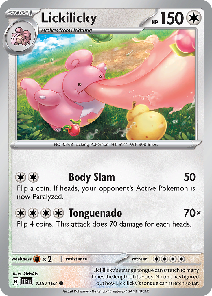 Lickilicky 125/162 — English Pokémon Temporal Forces (2024)