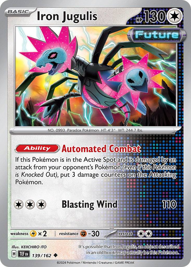 Iron Jugulis 139/162 — English Pokémon Temporal Forces (2024)