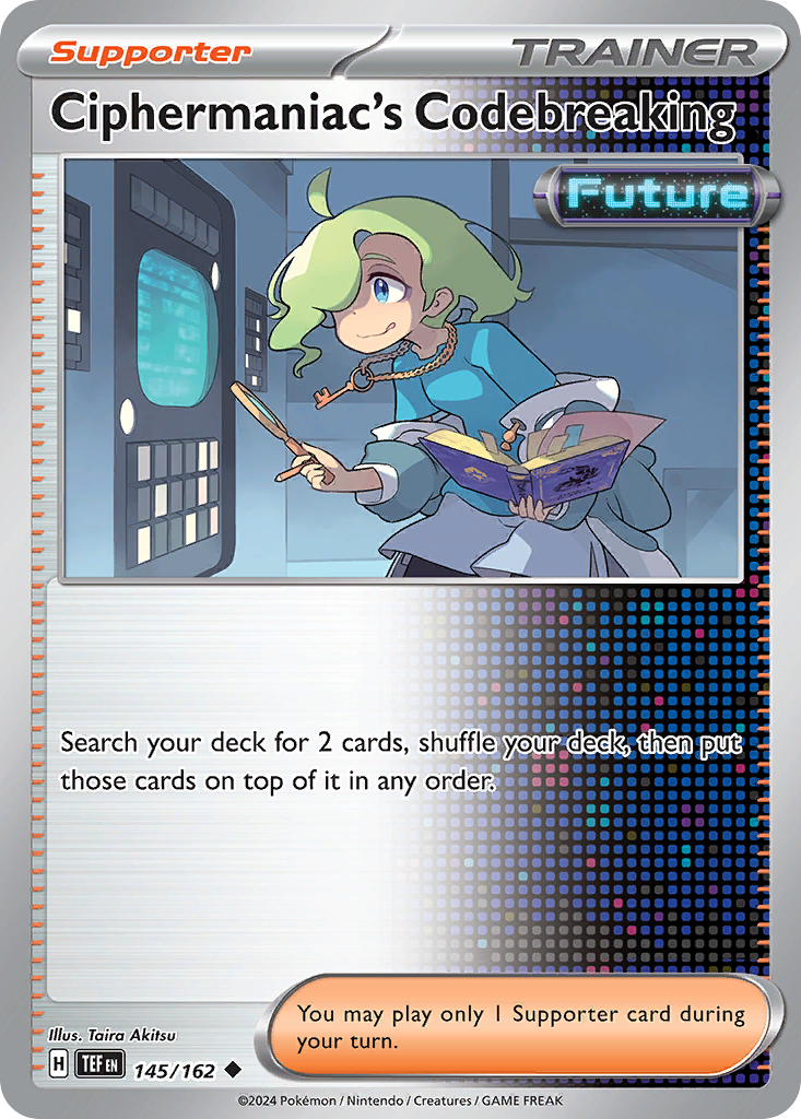 Ciphermaniac's Codebreaking 145/162 — English Pokémon Temporal Forces (2024)