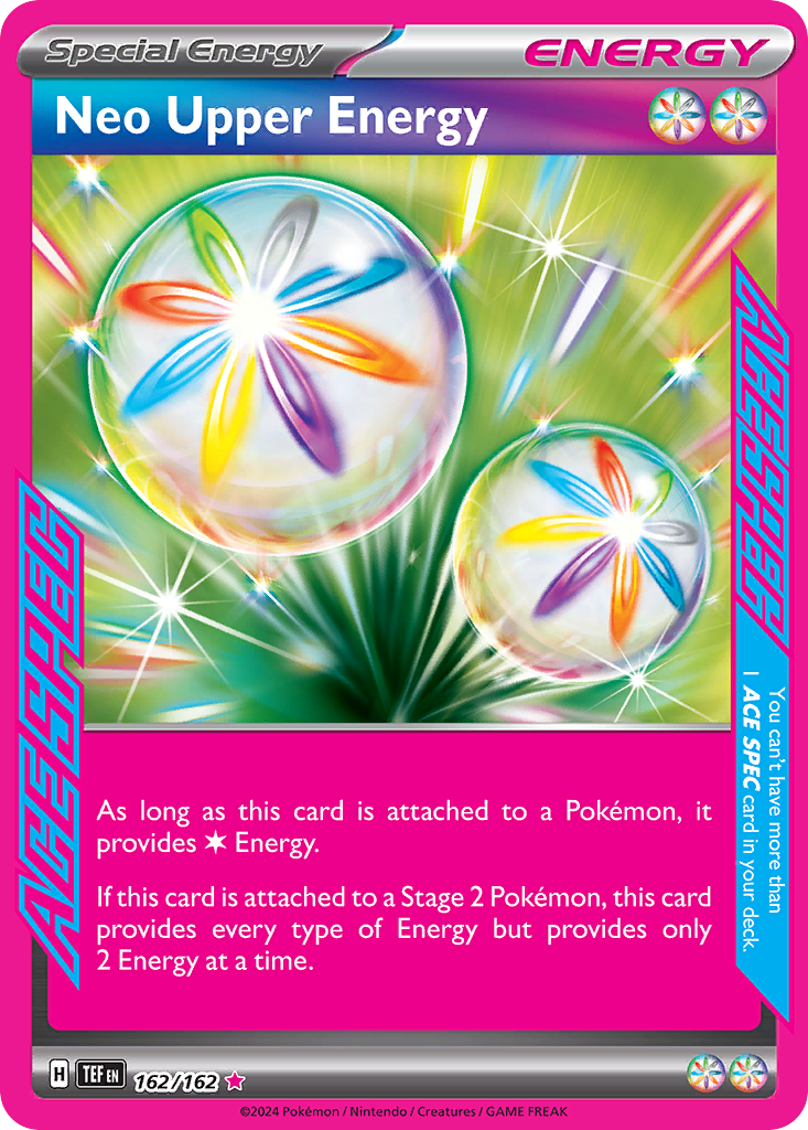 Neo Upper Energy 162/162 — English Pokémon Temporal Forces (2024)