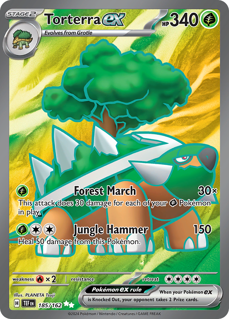 Torterra ex 185/162 — English Pokémon Temporal Forces (2024)