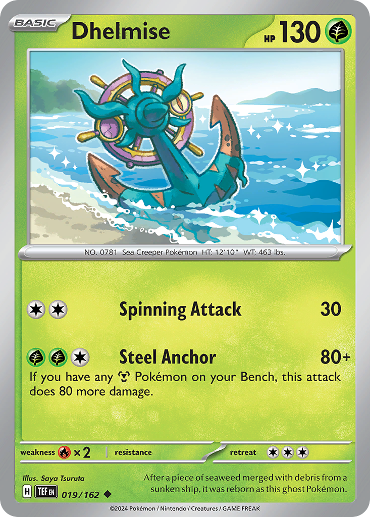 Dhelmise 19/162 — English Pokémon Temporal Forces (2024)