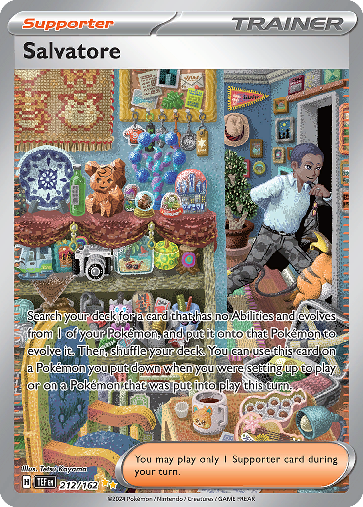 Salvatore 212/162 — English Pokémon Temporal Forces (2024)