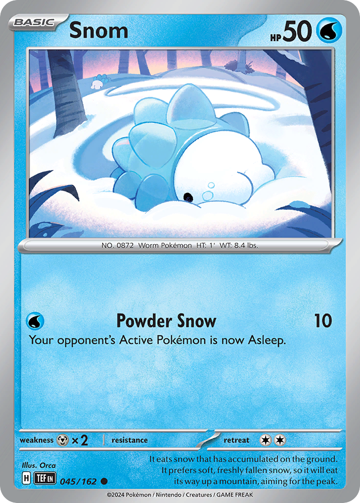 Snom 45/162 — English Pokémon Temporal Forces (2024)