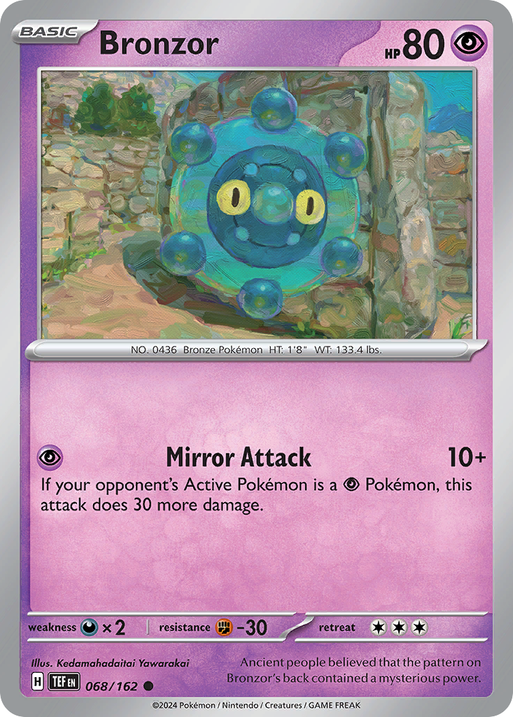 Bronzor 68/162 — English Pokémon Temporal Forces (2024)