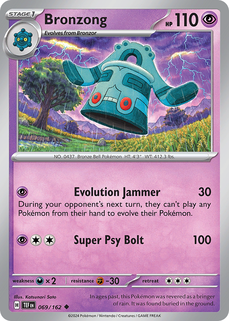 Bronzong 69/162 — English Pokémon Temporal Forces (2024)
