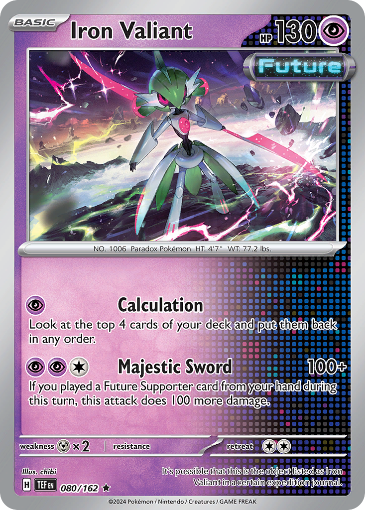 Iron Valiant 80/162 — English Pokémon Temporal Forces (2024)