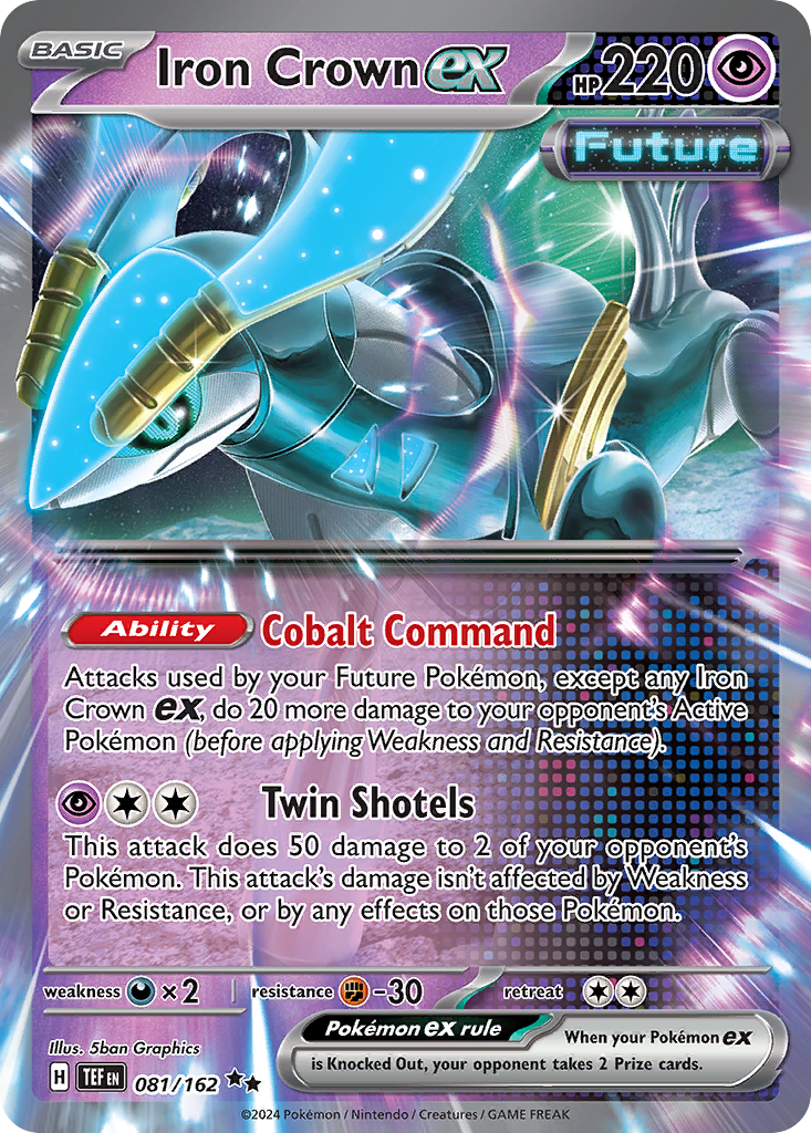 Iron Crown ex 81/162 — English Pokémon Temporal Forces (2024)