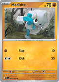 Meditite 82/162 — English Pokémon Temporal Forces (2024)