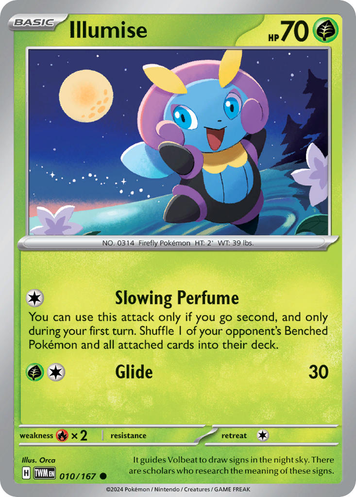 Illumise 10/167 — English Pokémon Twilight Masquerade (2024)