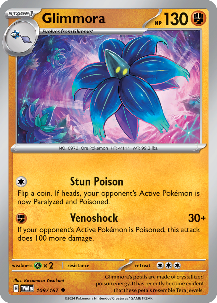 Glimmora 109/167 — English Pokémon Twilight Masquerade (2024)