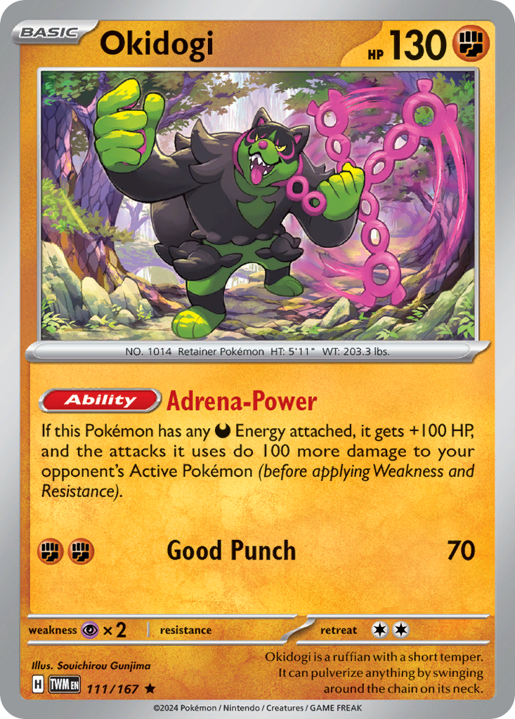 Okidogi 111/167 — English Pokémon Twilight Masquerade (2024)
