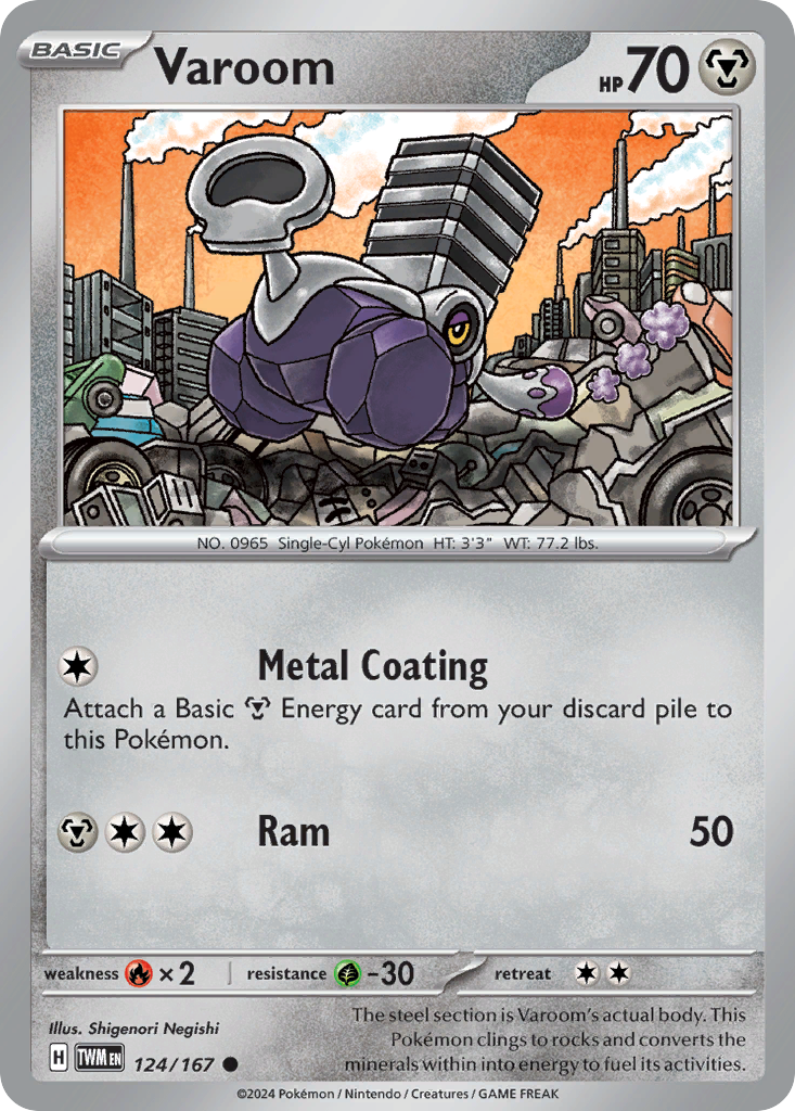 Varoom 124/167 — English Pokémon Twilight Masquerade (2024)