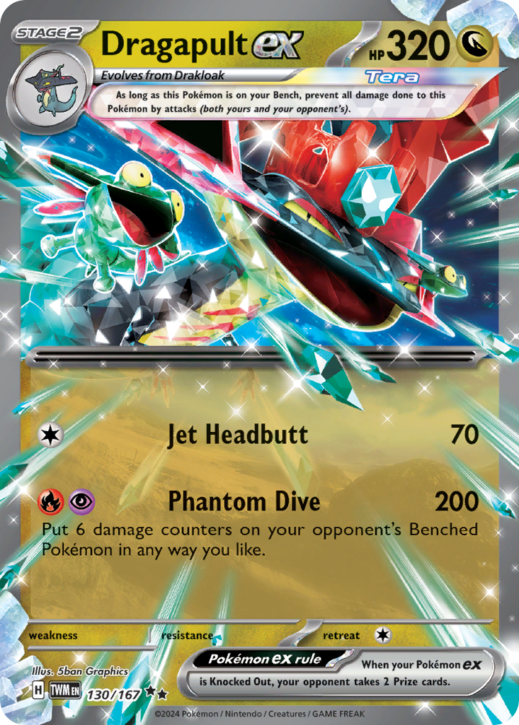 Dragapult ex 130/167 — English Pokémon Twilight Masquerade (2024)