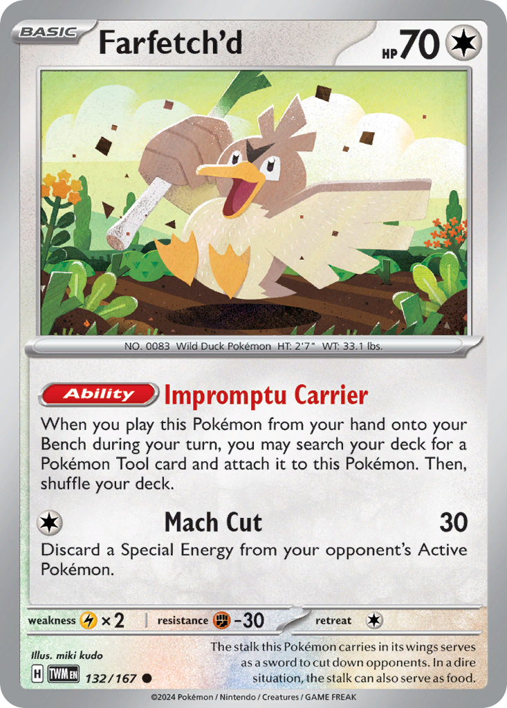 Farfetch'd 132/167 — English Pokémon Twilight Masquerade (2024)