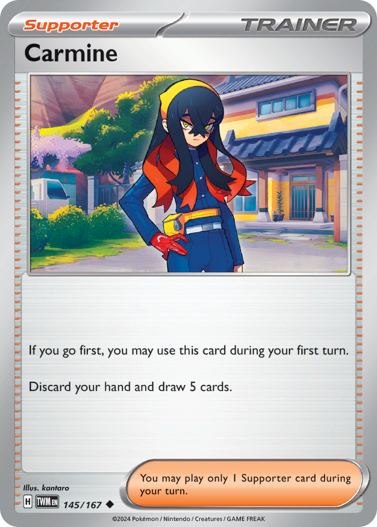 Carmine 145/167 — English Pokémon Twilight Masquerade (2024)