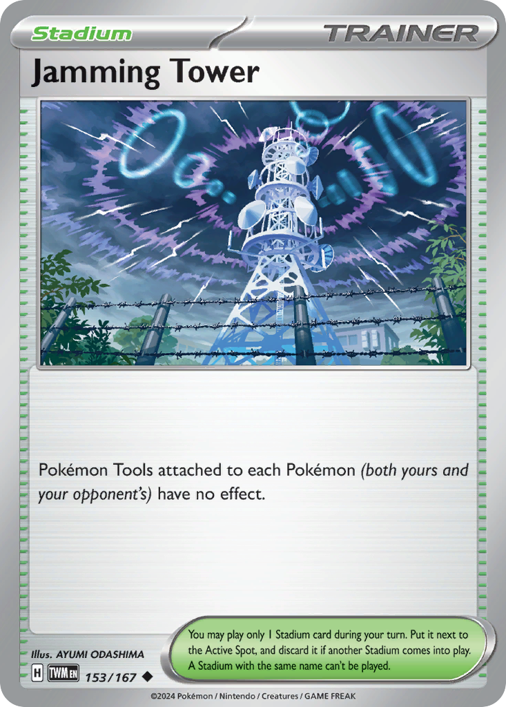Jamming Tower 153/167 — English Pokémon Twilight Masquerade (2024)