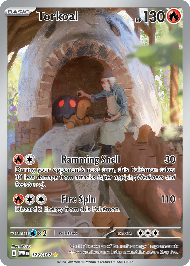 Torkoal 172/167 — English Pokémon Twilight Masquerade (2024)