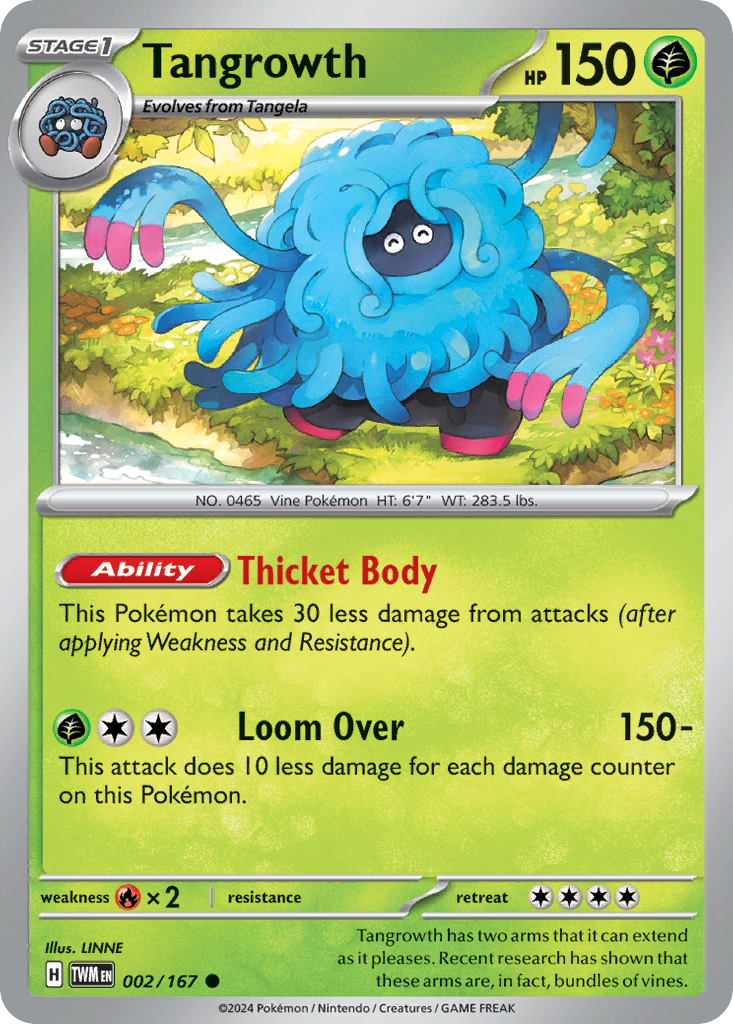 Tangrowth 2/167 — English Pokémon Twilight Masquerade (2024)