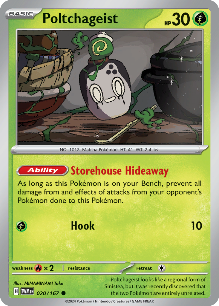 Poltchageist 20/167 — English Pokémon Twilight Masquerade (2024)