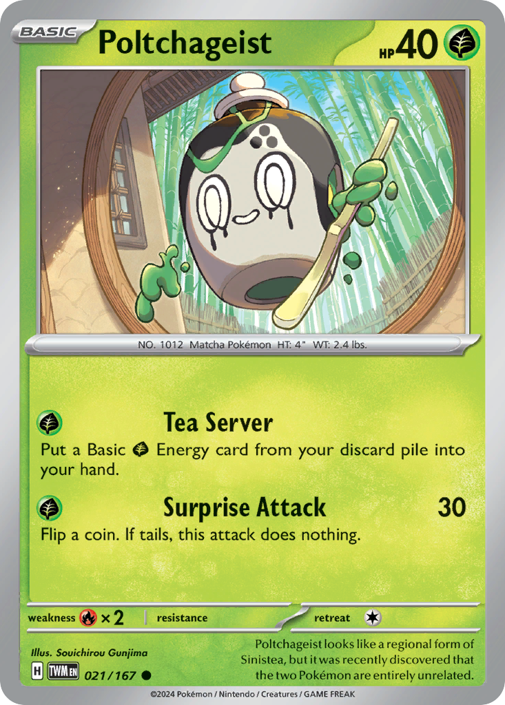 Poltchageist 21/167 — English Pokémon Twilight Masquerade (2024)