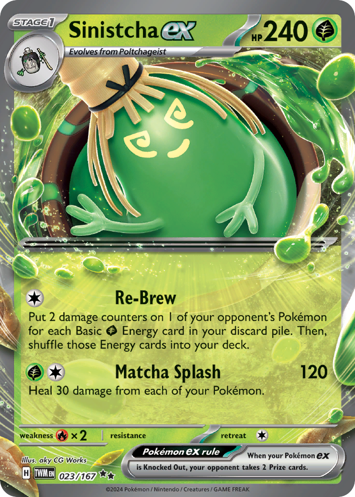Sinistcha ex 23/167 — English Pokémon Twilight Masquerade (2024)
