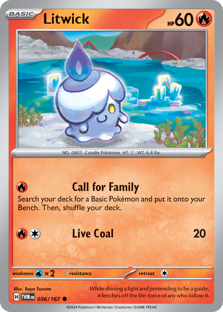 Litwick 36/167 — English Pokémon Twilight Masquerade (2024)