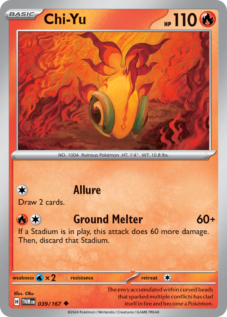 Chi-Yu 39/167 — English Pokémon Twilight Masquerade (2024)