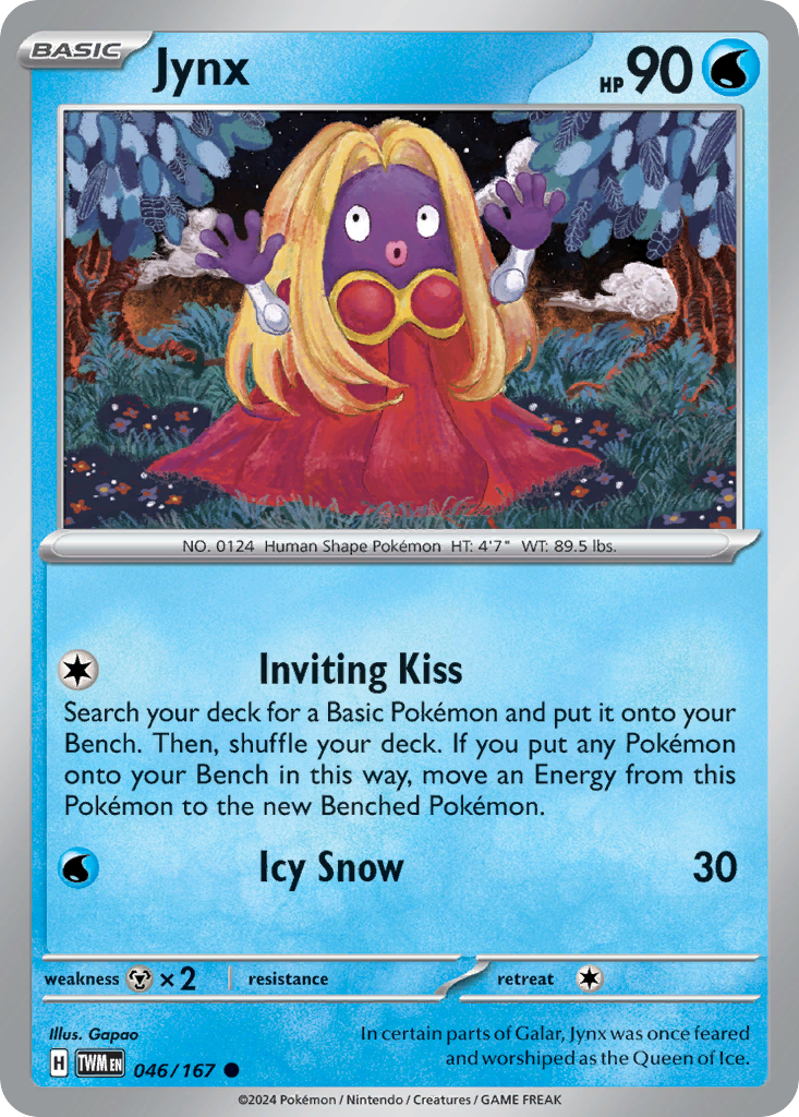 Jynx 46/167 — English Pokémon Twilight Masquerade (2024)