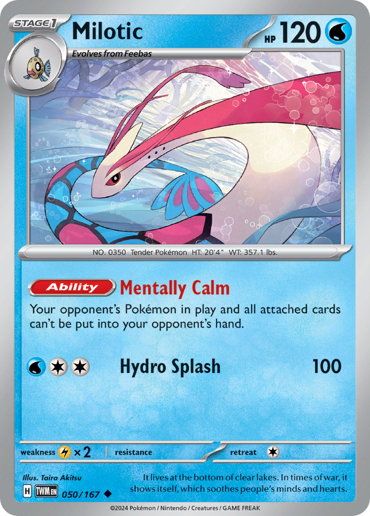 Milotic 50/167 — English Pokémon Twilight Masquerade (2024)