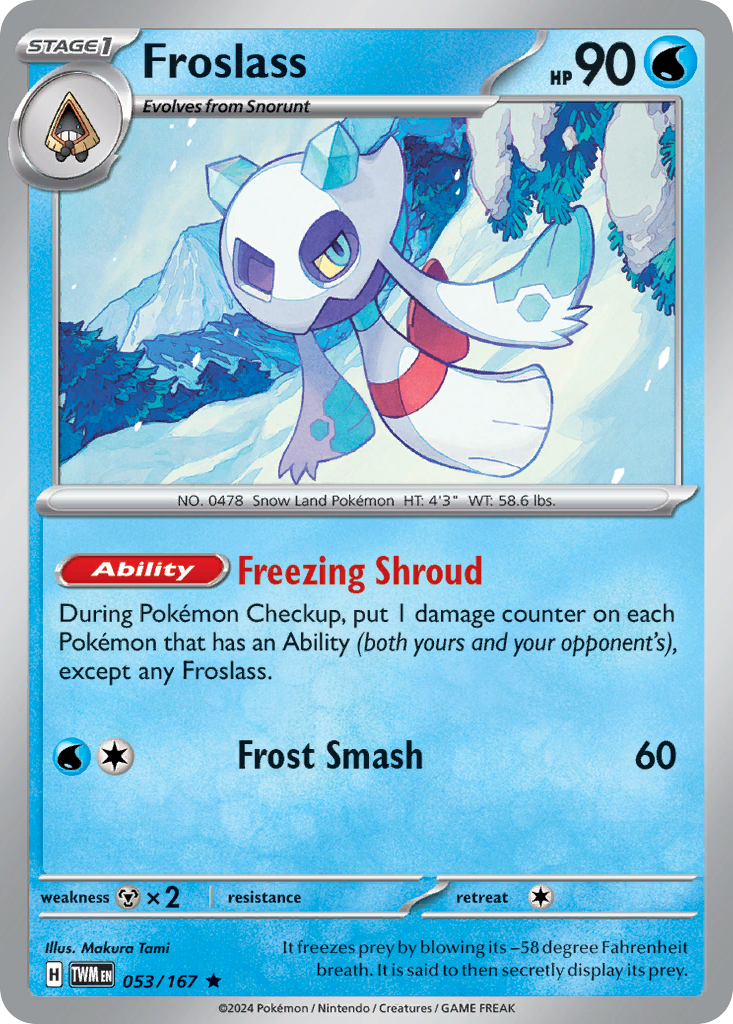 Froslass 53/167 — English Pokémon Twilight Masquerade (2024)