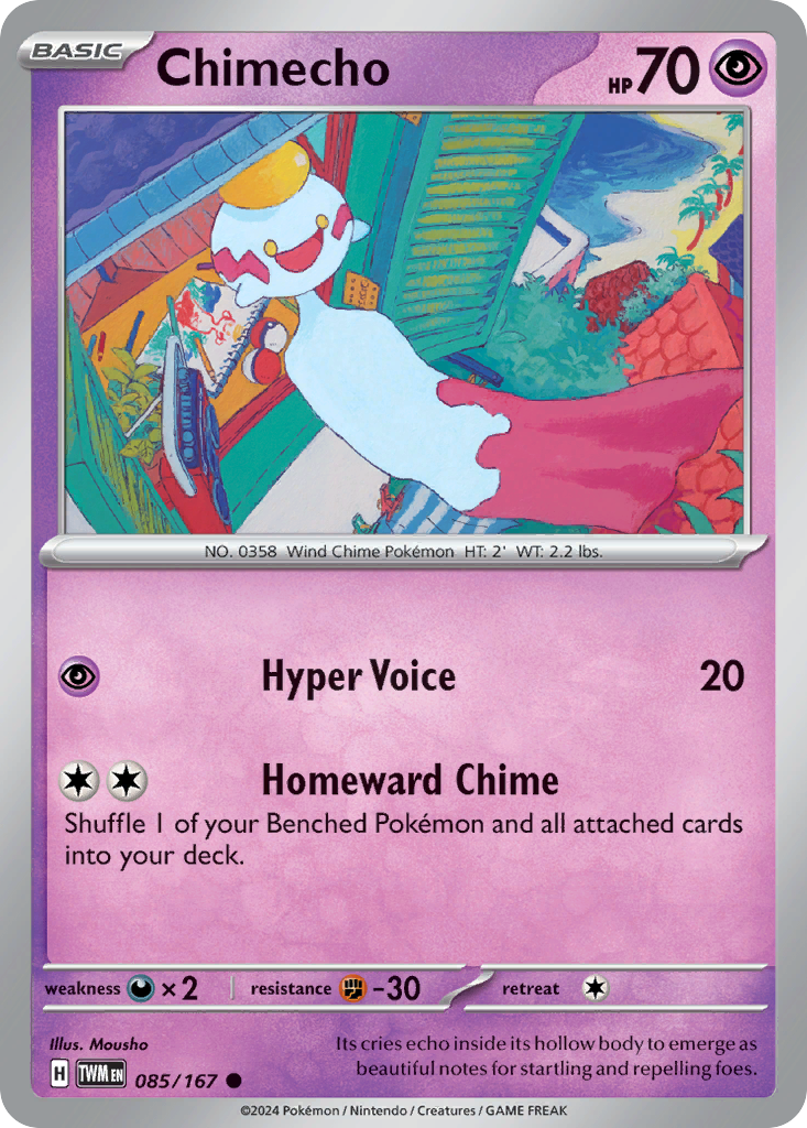 Chimecho 85/167 — English Pokémon Twilight Masquerade (2024)