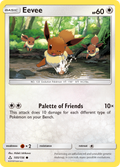 Eevee 105/156 English Pokémon card from Ultra Prism (2018)