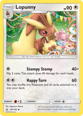 Lopunny 107/156 English Pokémon card from Ultra Prism (2018)