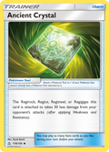 Ancient Crystal 118/156 English Pokémon card from Ultra Prism (2018)