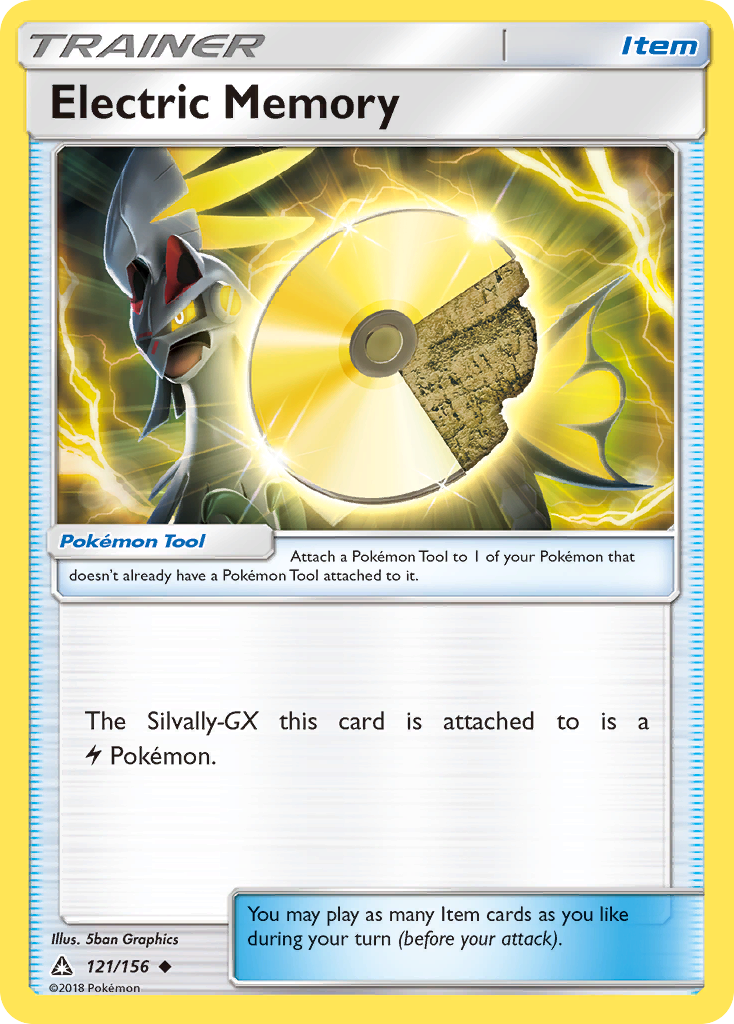 Electric Memory 121/156 English Pokémon card from Ultra Prism (2018)