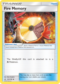 Fire Memory 123/156 English Pokémon card from Ultra Prism (2018)