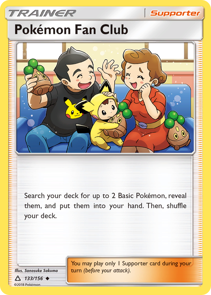 Pokémon Fan Club 133/156 English Pokémon card from Ultra Prism (2018)