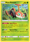 Mow Rotom 14/156 English Pokémon card from Ultra Prism (2018)