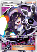 Lusamine 153/156 English Pokémon card from Ultra Prism (2018)