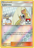 Lusamine 153a/156 English Pokémon card from Ultra Prism (2018) — alternate artwork