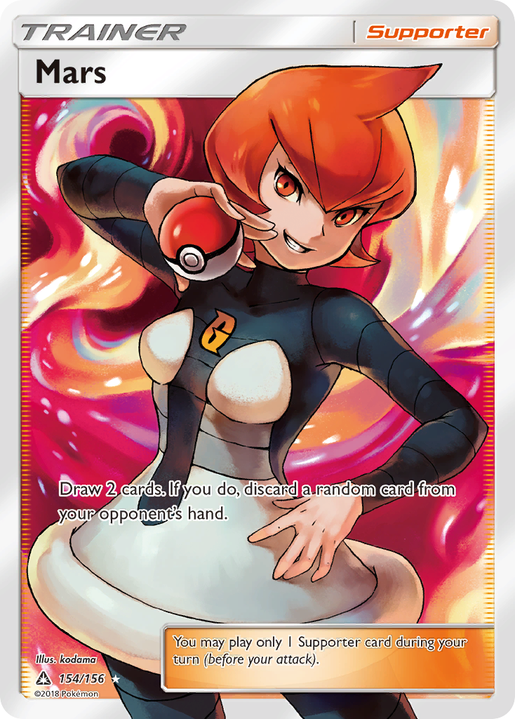 Mars 154/156 English Pokémon card from Ultra Prism (2018)