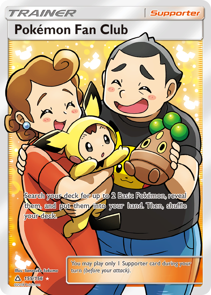 Pokémon Fan Club 155/156 English Pokémon card from Ultra Prism (2018)