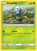 Dewpider 16/156 English Pokémon card from Ultra Prism (2018)